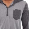 Chaz kangaroo hoodie gray detail view