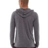 Chaz kangaroo hoodie gray rear view