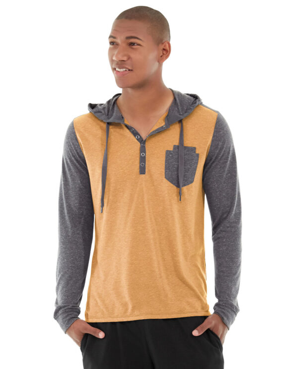 Chaz kangaroo hoodie orange front view