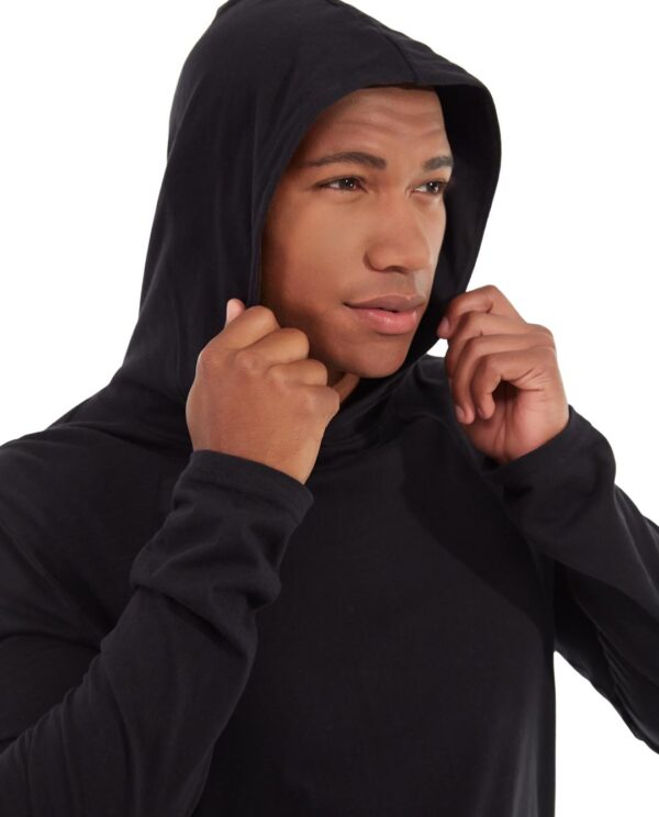 Teton pullover hoodie black detail view