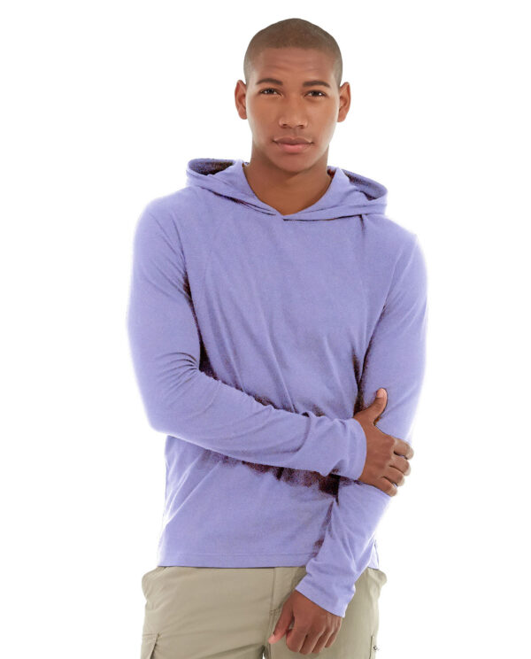Teton pullover hoodie purple front view