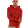 Teton pullover hoodie red front view
