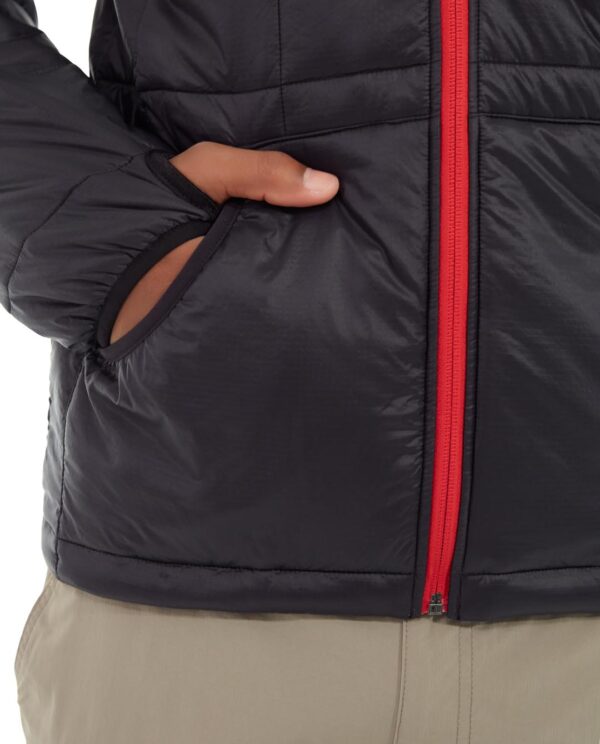 Proteus jacket black detail view