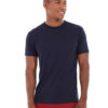 Blue tee front view
