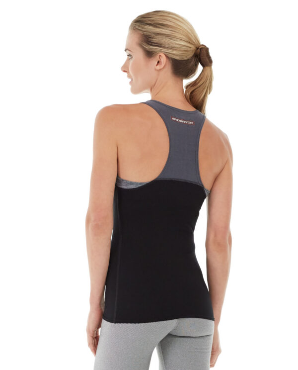 Black training tank rear view